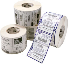 Zebra Labels 63.5mm X 25.4mm Box Of 8 Rolls