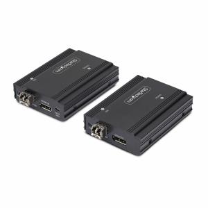 DisplayPort KVM Extender Over Fiber Optic 4k 60hz Console Extender Kit Up To 300m