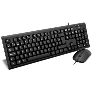 Keyboard Mouse Desktop Cku200 USB Spanish Layout Ps2 Adapter