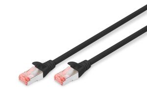 Patch cable - CAT6 - S/FTP - Snagless - Cu - 50cm - black