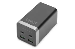 4-Port USB charging adapter, 65W GaN 65W, 2x USB-C, 2x USB-A, PD3.0