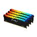 32GB Ddr4-3600mt/s Cl17 DIMM (kit Of 4) Fury Beast Rgb