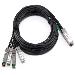 Networking Cable - 40gbe (qsfp+) To 4 X 10gbe Sfp+ Passive Copper Breakout Cable - 3m Customer Install