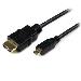 High Speed Hdmi Cable With Ethernet - Hdmi To Hdmi Micro - M/m 2m