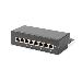 Patch Panel CAT6 8-ports Shielded Black