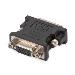 Assmann DVI adapter, DVI(24+5) - HD15 M/F, DVI-I dual link black