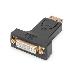 DisplayPort adapter, DP - DVI-I (24-5) M/F, w/interlock, CE black
