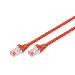 Patch cable - CAT6 - S/FTP - Snagless - Cu - 10m - red