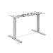 Electrically height-adjustable table frame Height 62-128cm for Tabletop up to 200cm grey / Grey