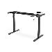 Electrically Height-Adjustable Table Frame, single motor, 2 levels, black