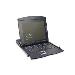 Modularized 43.2cm (17in) TFT console with 16 port KVM, RAL 9005 black -  CH Keyboard