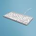 Compact Break Keyboard - White - Azerty Belgian - Wired